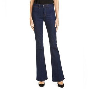 L'Agence Joplin Flare Jeans Denim in Blue Size 28